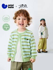 MINI BALA | Artist Collaboration Pure Cotton Thin Knit Cardigan