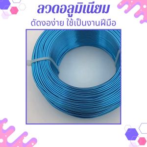 ลวดอลูมิเนียม ลวดDIY ลวดบอนไซ ความหนา 2.0 มิล ลวดดัดหลากสี ดัดงอง่าย ใช้เป็นงานฝีมือ งานสร้างไอเดีย สร้างรูปร่างได้หลากหลาย 1ม้วน ยาว 5เมตร พร้อมส่ง