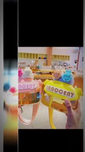 bình nước cho bé innocent kèm ống 1000ml bình đựng cute dung tích lớn cầm tay cho trẻ em