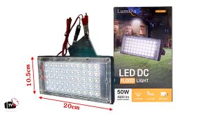 Lumira แผงไฟโซล่าเซลล์ 50W LCL-50W 4000lm แสงสีขาว 6500K