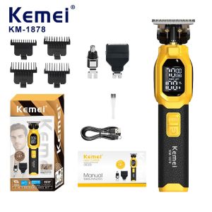Kemei | kemei new professional replaceable cutter head 3-in-1 haircutter nose hair clipper electric clipper engraving scissor setKM-1878