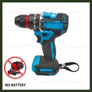 10MM Brushless Cordless Impact Drill 25+3 Torque Hammer Screwdriver 18V Home DIY Power Tool for Wood Metal Concrete Repair