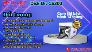 Đai cổ hơi DISK DR. CS300 Freesize tiêu chuẩn phù hợp cho người làm việc lâu giờ