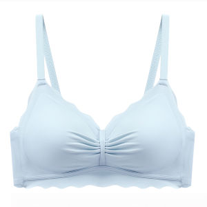 miiow | Wireless Seamless Sports Bra Thin Gathered Small Chest Appears Large No Empty Cup Anti-Sagging Side Breast Collection For Young Women
