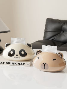 Creative Magnetic Tissue Box Cute Cartoon Animal Design Living Room Decorative Accessories Dustproof ABS PET Material