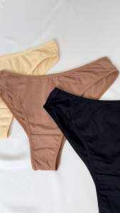 Value pack of 3 - High leg cheeky panties - Siris by Nature