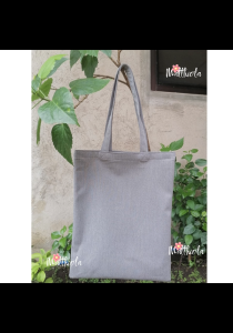 Gray Tote Bag 12 inches (Width) x 16 inches (Height)