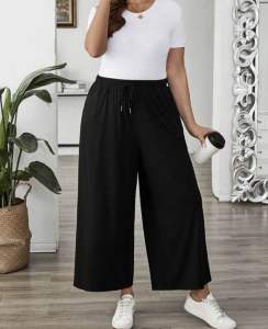 Plus Size Wide Leg Square Pants - SQPANTS