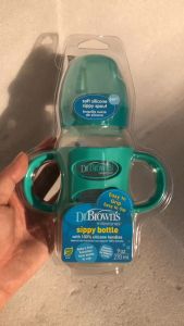 [ WB91004 ] Bình sữa Dr Browns cổ rộng 2 giai đoạn uống sữa hoặc uống nước dung tích 270ml