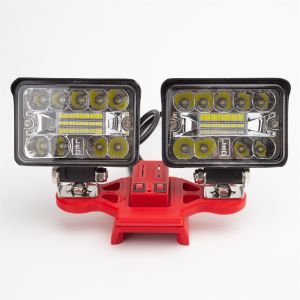 Đèn LED Cầm Tay Di Động Có Đèn Khẩn Cấp Cầm Tay Không Dây USB Type-C Cho Pin Lithium Milwaukee 18V Làm Việc Ngoài Trời Câu Cá