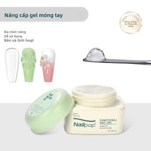 Keo Dán Móng Nailpop 20g Dạng Gel Đặc Trong Suốt Độ Bám Siêu Mạnh Dùng Cho Móng Giả Nối Móng UV/LED Không Dính Bền Lâu 20ml