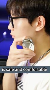 JumboTech 2023 Mini Electric Shaver Men Small Usb Charging Electric Razor Type-C Fast Charging Shaver Waterproof Scraper Portable Electric Recharge Shaver Pocket Size Digital Display Shaver For Travel