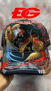 Mũ Kết Kaki Thêu Logo Song Phụng Đại Chiến Hàng Full Tem Tag Hàng VNXK Cao Cấp