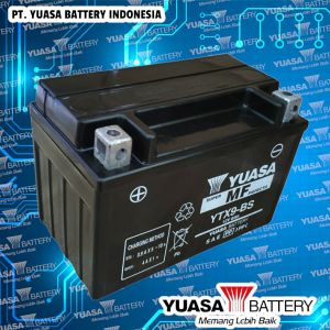 GARANSI RESMI YUASA YTX9 8 AMPER UNTUK SEPEDA MOTOR CB 650 RR CBR 600 SERIES BURGMAN INAZUMA MTX7A MBTX9U