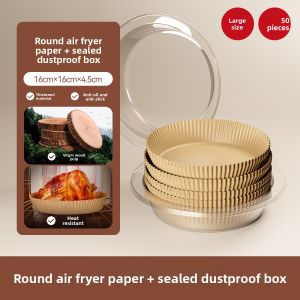 MAGIC KITCHEN | Round Silicone Paper for Air Fryer Food Tray Home Use