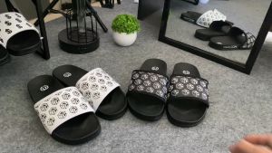 Sandal Selop Slip On Distro Casual Pria Wanita Dewasa MCC Rubik Size 38-43 Black Sole Terbaru