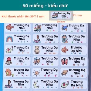 Dấu Tên Cá Nhân Chống Nước cho Trẻ Em