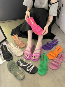 Spot New Brazilian Ipanema IPA Herringbone Sandals Womens Beach Shoes Rope Flats Womens Casual Sandals