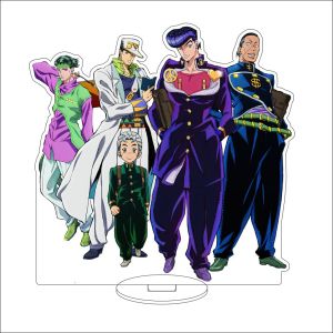 Bandai | 16CM Acrylic Stand Figure-Anime JoJos Bizarre Adventure Giorno Giovanna Guido Mista Narancia Ghirga Cosplay Đồ Trang Trí Quà Tặng Cho Người Hâm Mộ