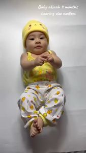 3&6 pcs Newborn to 4 Years Old White Cotton Baby Pajamas with Prints