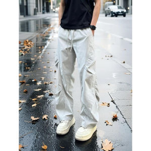 Quần Ống Đứng Nhanh Khô Cho Nam Mùa Hè Phong Cách Mỹ Quần Leo Núi Thể Thao Quần Ống Rộng Cạp Vừa Quần Công Sở Thường Ngày