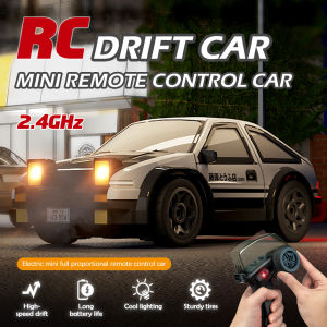 1:64 Desktop Drift Car 4WD Mini RC Racing Toy for Boys Remote Control Car with LED Lights Perfect Gift for Kids Ages 6+