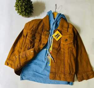 jaket jeans sandwash/jaket jeans/sandwash hitam/sandwash untuk 1 sampai 13 tahun