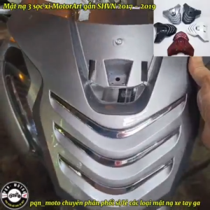 Mặt Nạ Kiểu Cho Sh 2017 2018 2019. Sh 125/150i Mẫu 3 Sọc Xi ( Không Có Ốp Mặt Nạ Nhỏ Đi Kèm)
