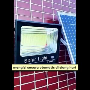 Lampu tenaga surya outdoor otomatis nyala LED panel sorot solar cell light sepanjang Kontrol