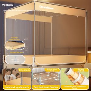 Kiss Dear | Anti-fall Child-proofing Bottom Mongolian Yurt Full-cover Mosquito Net