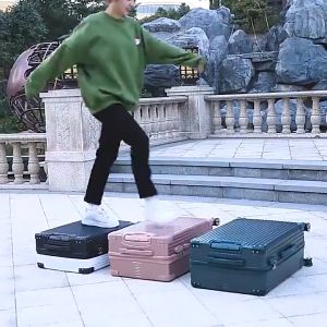 20/24/28Inch Hand Carry luggage suitcase Anti Collision Luggage Trolley Travel Bag 360° Universal Wheel Suitcase