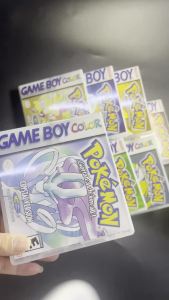 Bandai | Pokemon Red Blue Crystal Golden Green Silver Yellow GBC Game Card 16 Bit Video Game Cartridge Console Cards For GB/SP