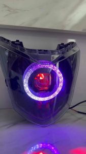 Lampu Depan Sonic Custom Biled Biled Matrix Ring Bulat RGB Ganti Warna Suka2