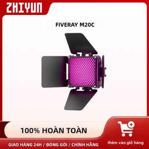 Đèn Video LED Hai Màu Zhiyun FIVERAY M20C RGB 20W Với Điều Khiển Bằng Ứng Dụng Dùng Cho Chụp Ảnh Quay Phim Đèn Chiếu Sáng 2700K-6500K CRI 95+