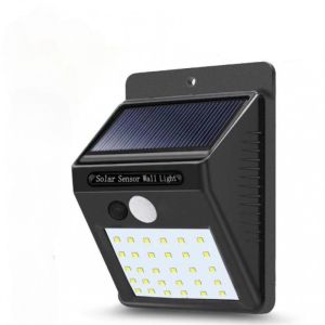Wireless Solar LED Sconce Motion Sensor Wall Light with Angled Panel for Outdoor Corridors Patios and Home Entry Lighting
