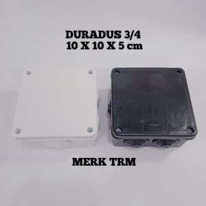 Junction Box Duradus/TRM Duradus Hitam / Putih Besar 3/4" Junction Box (105 x 105 x 5cm)
