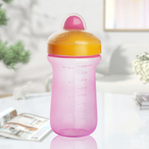 300ml Kids Water Bottle Leakproof Baby Sippy Cup with Handles  BPA-Free Spill Proof Toddler Cup Duck Mouth Design