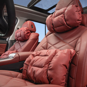 หมอนรองเอวหมอนรองคอรถยนต์รถแบบนิ่มที่รองศรีษะพนักพิงศีรษะในรถยนต์ที่สะดวกสบายอุปกรณ์เสริมเบาะรองศีรษะสำหรับ Suzuki Swift XL7 Vitara Jimny SX4 S-Cross Presso Ciaz ERTIGA Celerio