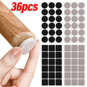 1/3Sheets Felt Chair Legs Pads Self Adhesive Hardwood Floor Protector Felt Mat Furniture Table Legs Cover Anti Scratch Pads