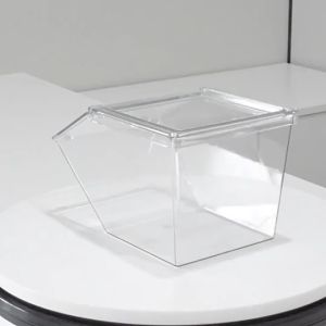 Stackable Clear Storage Bin Organizer for Candy Hair Accessories Tea Snacks Compact Free Standing for Kitchen Coffee Sari Sari Store