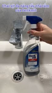 Xịt tẩy cặn Canxi Lavabo vòi sen vách kính bồn tắm Denkmit Đức 1000ml