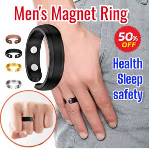 Mens Magnet Healthcare Open End Ring Dual Magnetic Rose Gold Magnetic Ring