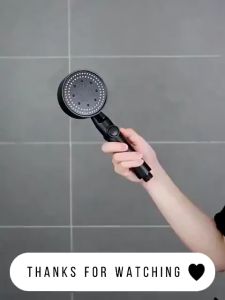 Kepala Shower Mandi Hitam  3In 1 Kepala Shower Set Portable Kamar Mandi Shower Set