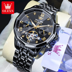 OLEVS Automatic Watch for Men Waterproof Original Gold Authentic Stainless Steel Business Luminous Date Imported