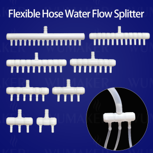 Plastic Flexible Hose Water Flow Splitter Diverter Pagoda Joint Multi Head Liquid Separate Irrigation Garden Plantation Fish Lab
