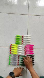 1pcs Umpan Pancing - Softlure Paddle Pop 14cm Siap Pakai