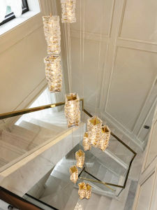 KING STAR | Rotating Staircase Specific Crystal Chandelier