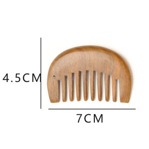 Scalp Massage Comb Meridian Comb for Head Ebony Wooden Comb Wide Tooth Big Tooth Horn Female Anti-Natural Health Care