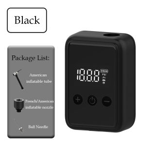 Mini Bicycle Electric Air Pump Portable Car Tire Inflator For Motorcycle Bike Air Pump MTB Inflatable Digital Display Pump Ball