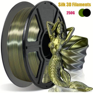 Two-color Silk PLA Filament Dimensional Accuracy +/- 0.03 mm 250g Spool(0.55lbs) 1.75 mm Bronze Black